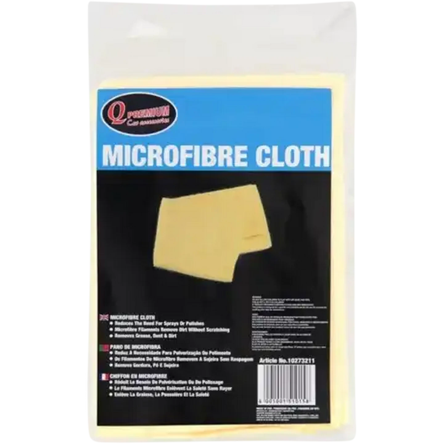 Image of Q Premium Microfibre Cloth Yellow