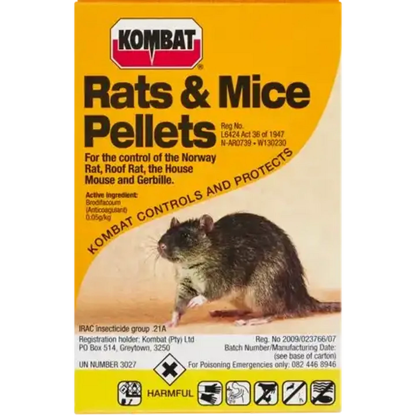 Image of Kombat Rats & Mice Pellets 500g