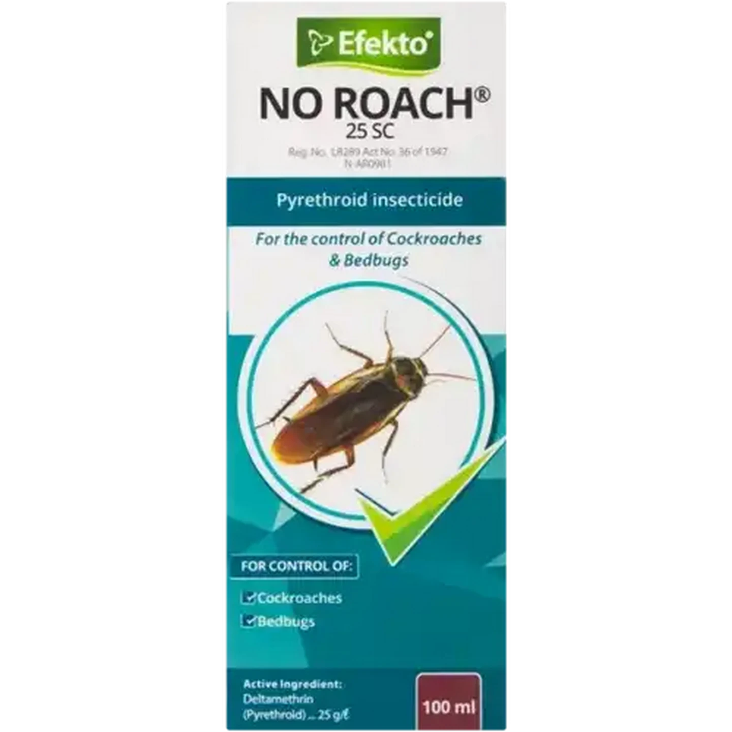 Image of Efekto No Roach 25 Insecticide 100ml