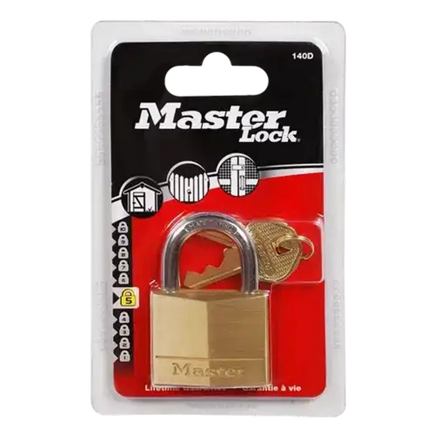 Image of Master Lock Brass Padlock 40mm