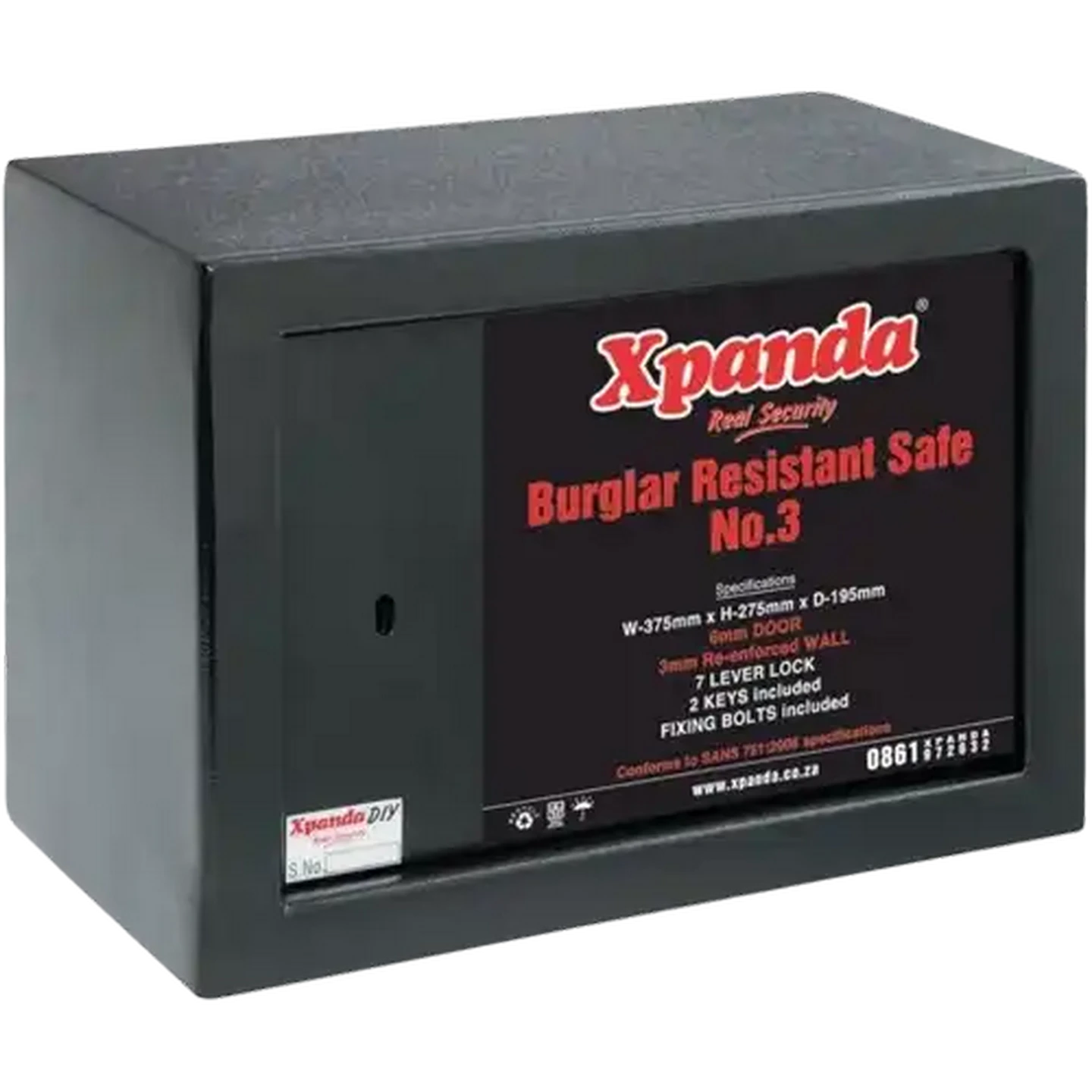 Checkers Sixty60 | Xpanda No.3 Burglar Resistant Box Safe 375 x
