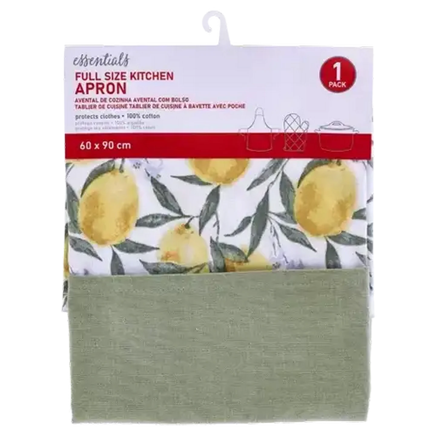 Image of Essentials Yellow Lemon Apron 60x90cm