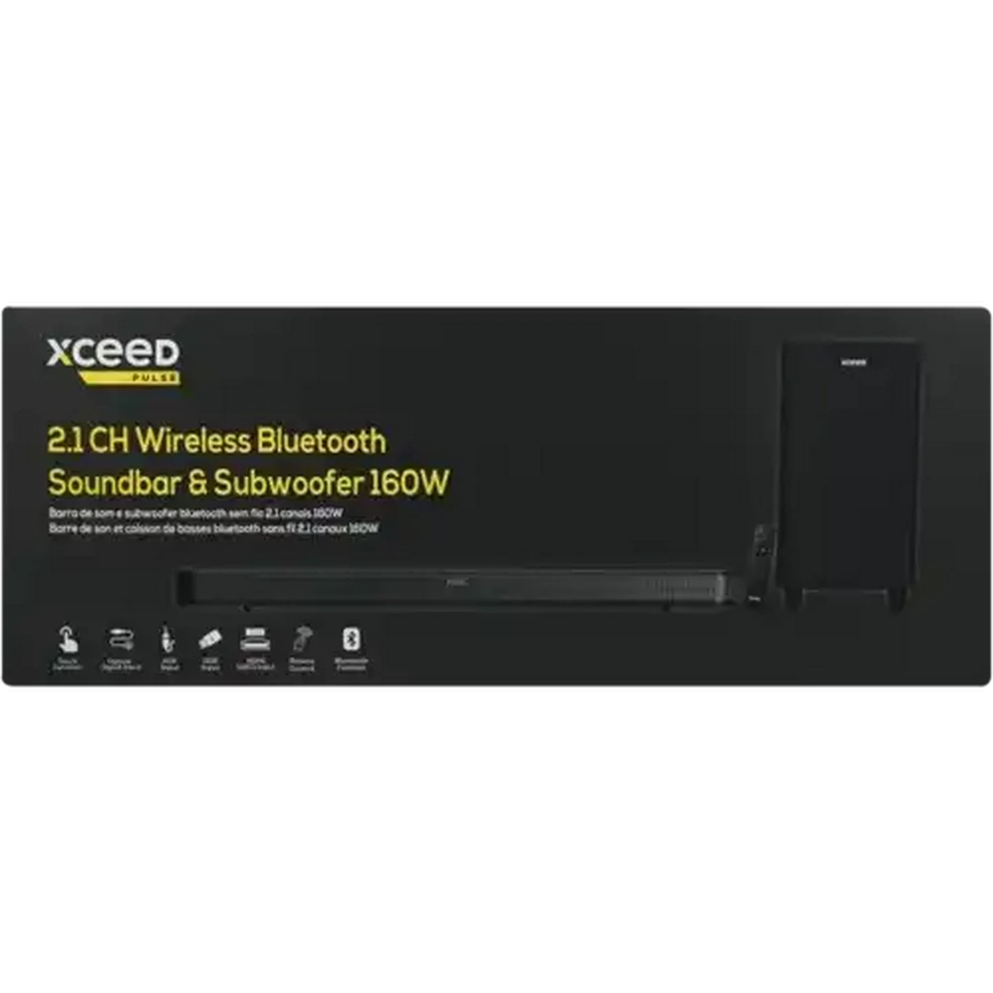 Image of Xceed Pulse 2.1 Channel Wireless Bluetooth Soundbar & Subwoofer 160W