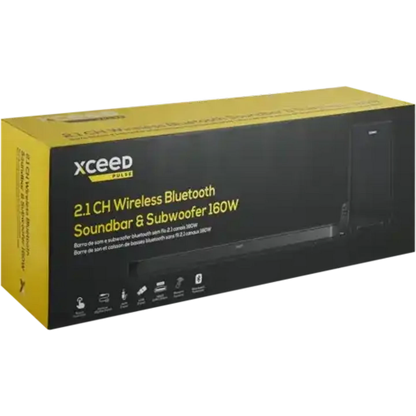 Image of Xceed Pulse 2.1 Channel Wireless Bluetooth Soundbar & Subwoofer 160W