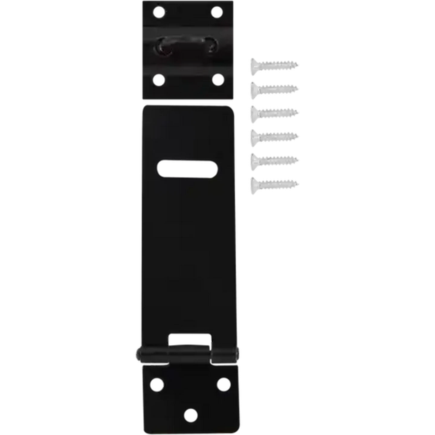 Image of Quality Black Metal Hasp & Staple 127mm