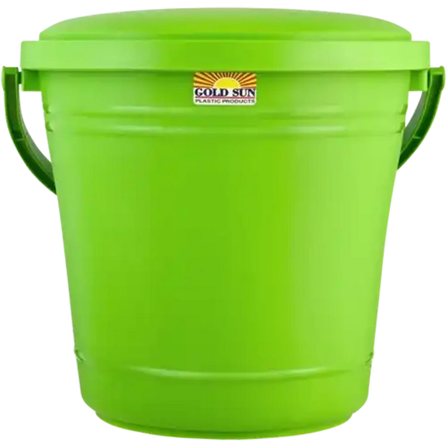 Image of Gold Sun Green Plastic Bucket & Lid 20L (Colour May Vary)