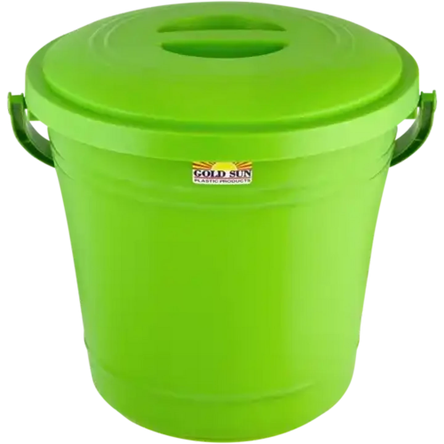 Image of Gold Sun Green Plastic Bucket & Lid 20L (Colour May Vary)