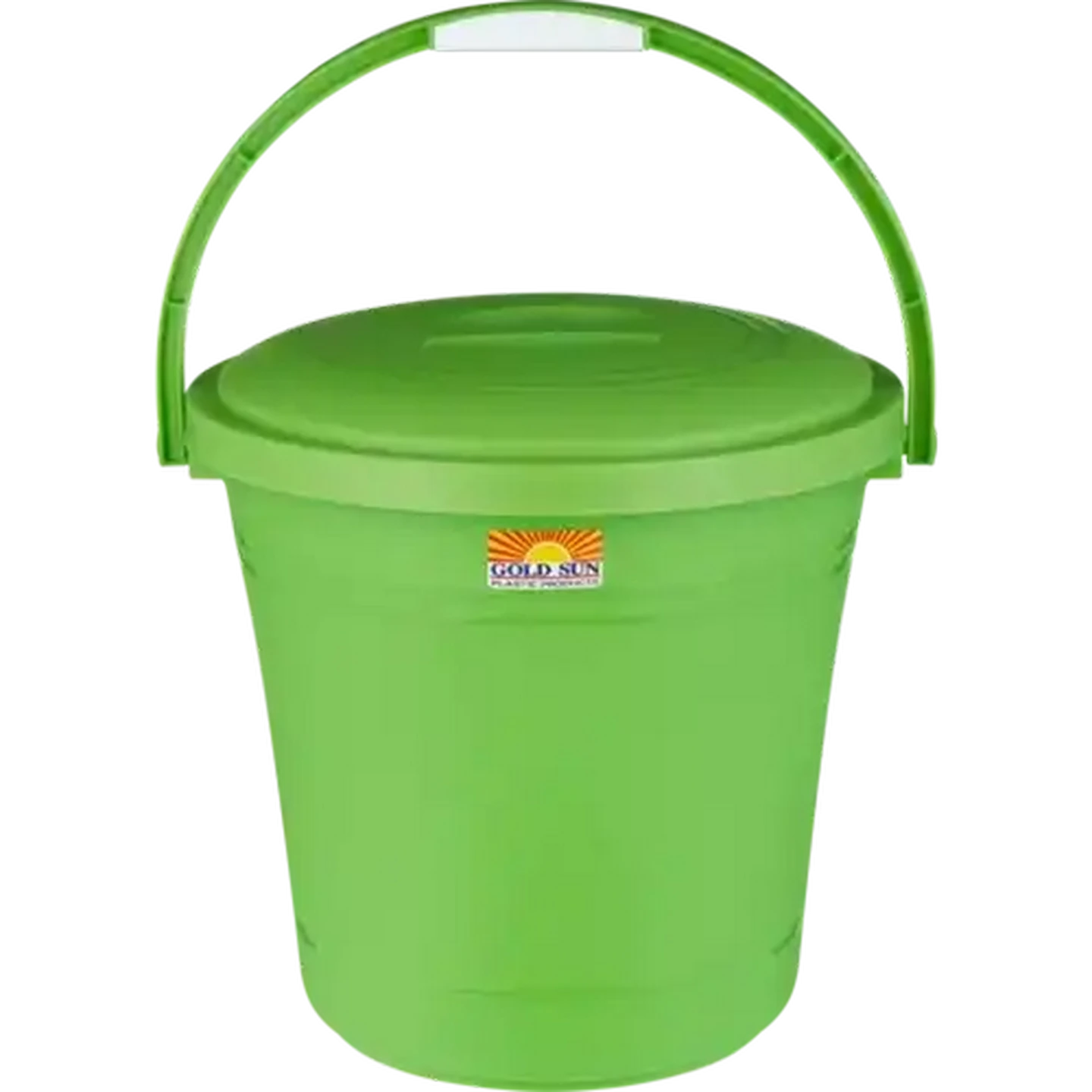 Image of Gold Sun Green Plastic Bucket & Lid 20L (Colour May Vary)