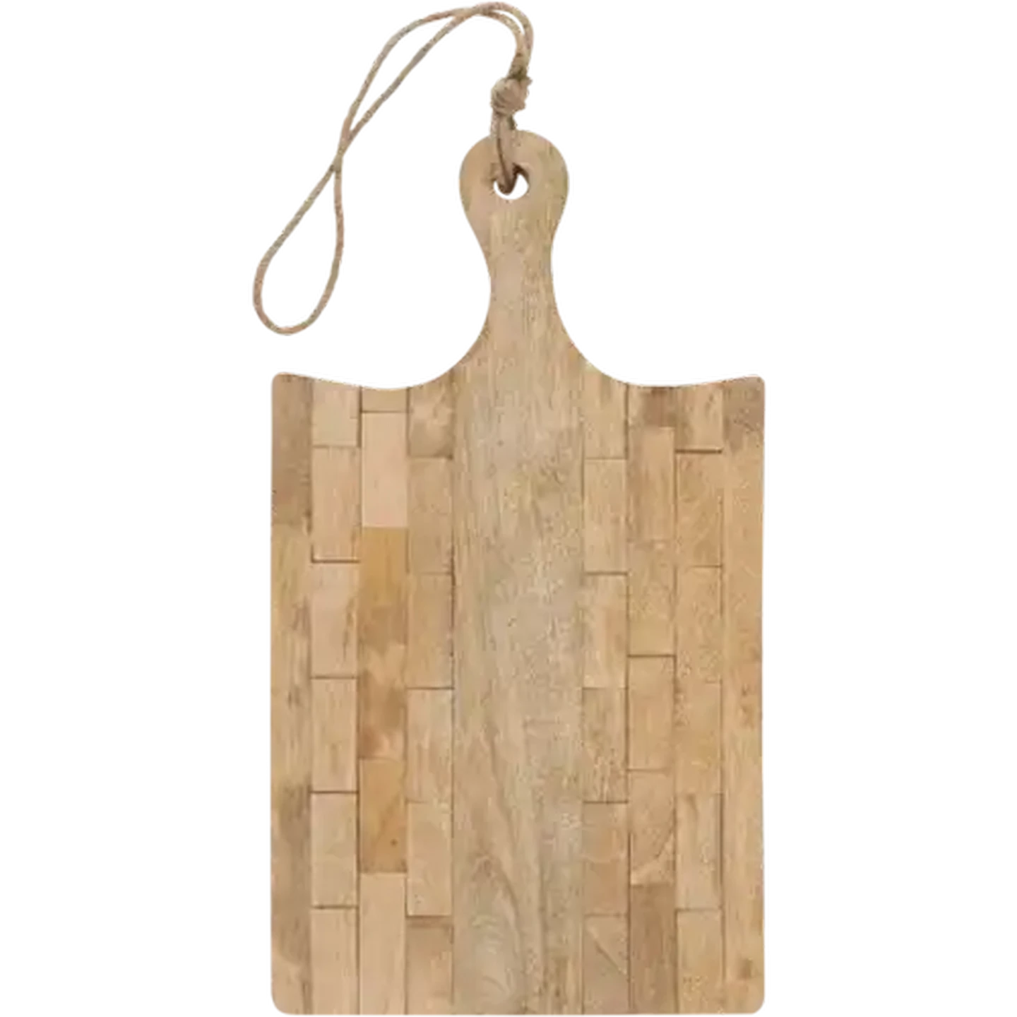 Image of Mango Wood Serving Board With Rope Handle 45 x 25cm
