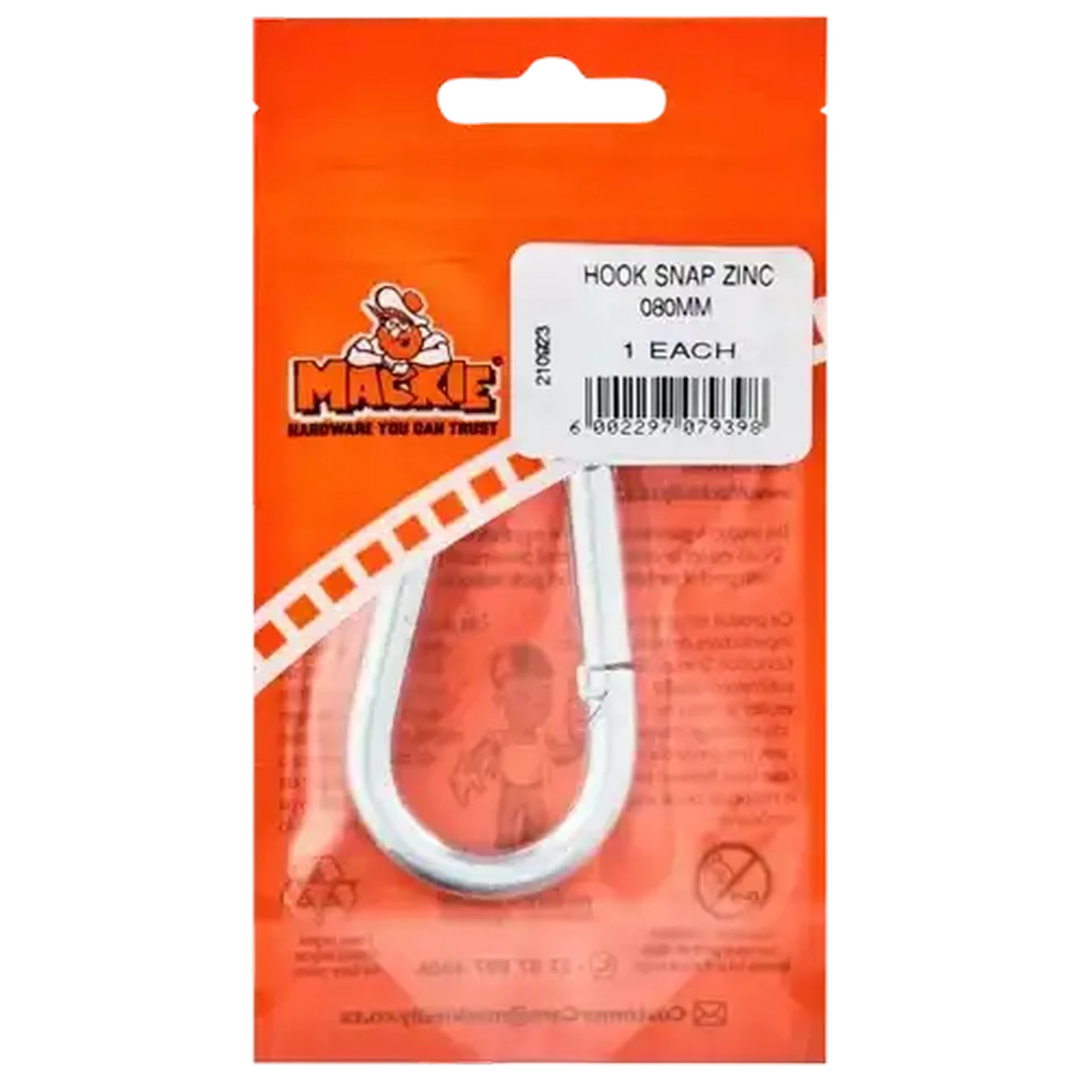 Checkers Sixty60 | Mackie Mild Steel Snap Hook 8 x 80mm