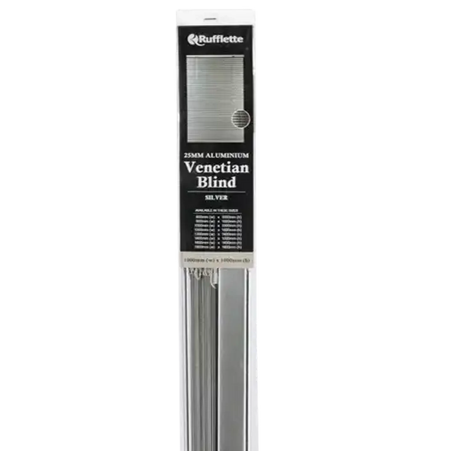 Image of Rufflette Silver Aluminium Venetian Blind 1000 x 1000 25mm