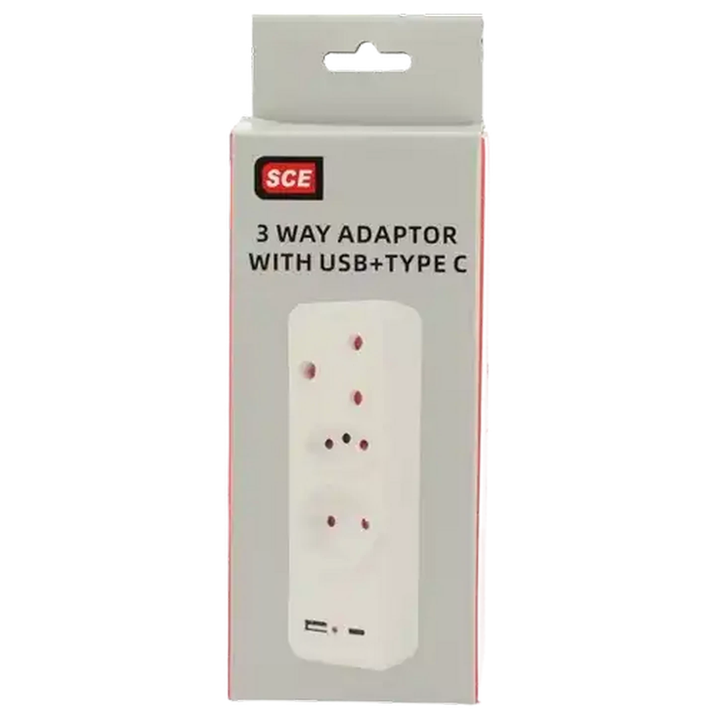 Image of SCE 3-Way Adaptor with 2 USB Ports