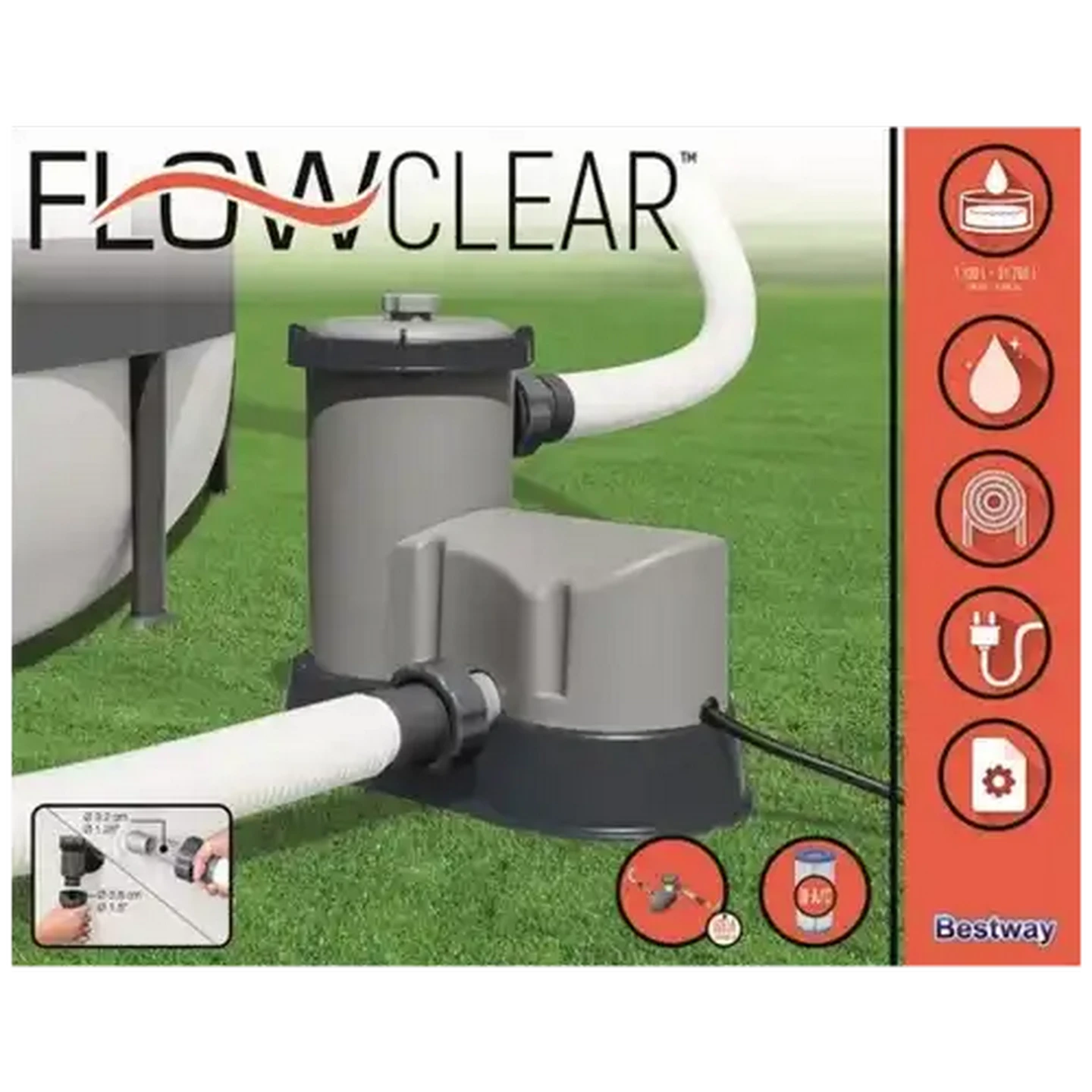 Image of Bestway Flowclear Pool Pump Filter 1500GL