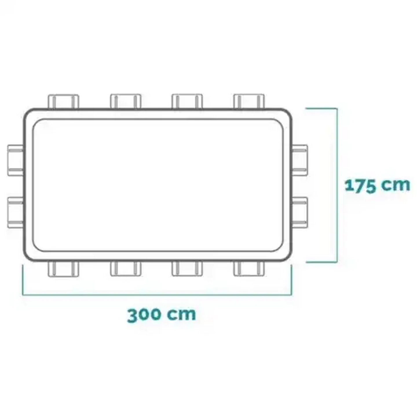Image of Intex Prism Frame Rectangular Swimming Pool Set 300cm x 175cm x 80cm