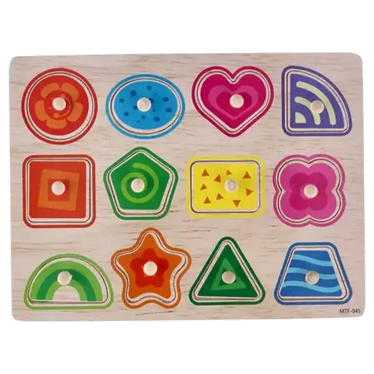 Checkers Sixty60 | Jolly Tots Wooden Shape Puzzle 12 Piece 18 Months +
