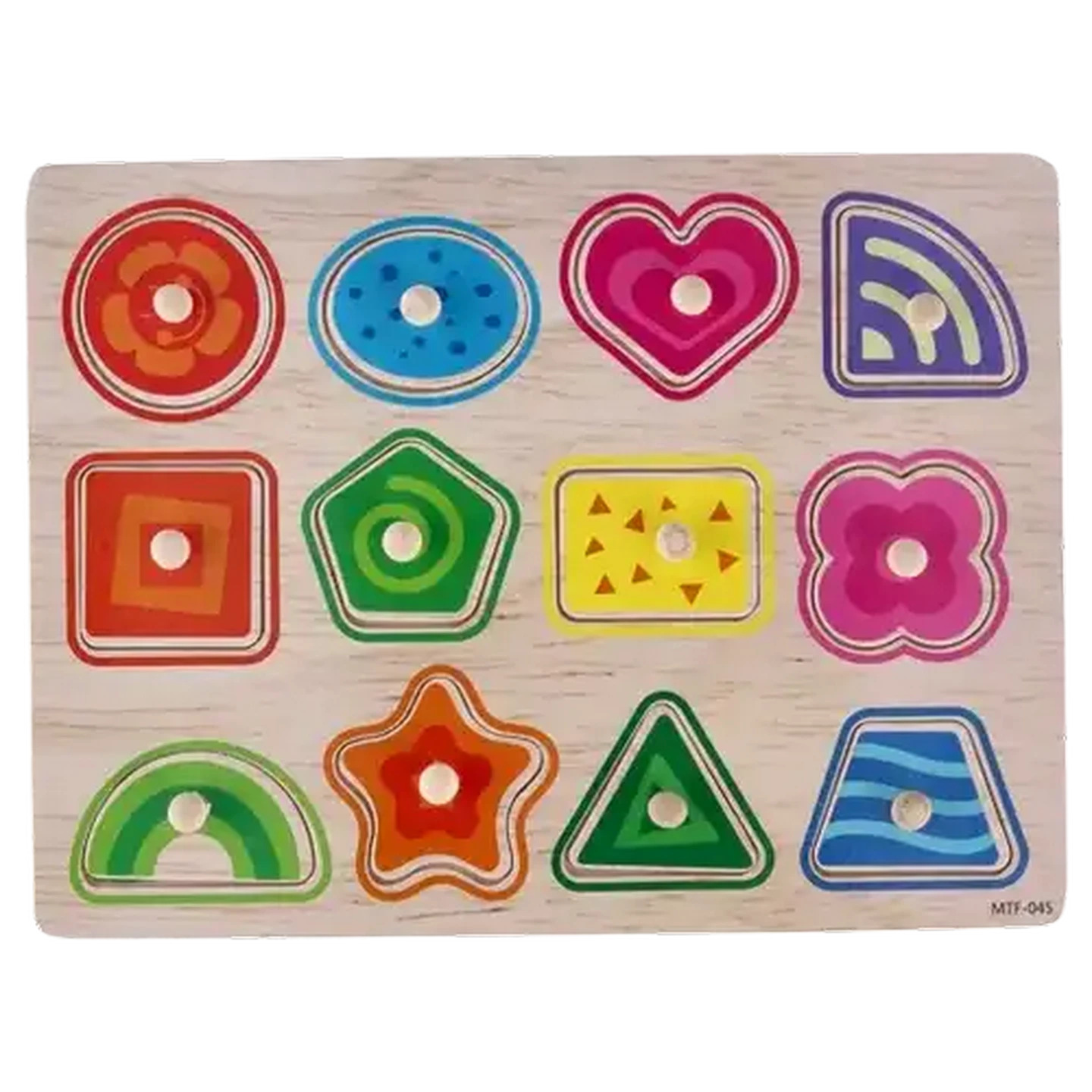 陶器製子供フィギュア　tots グラハムミラー　置物　4個セット Checkers Sixty60 | Jolly Tots Wooden Shape Puzzle 12 Piece 18 Months +