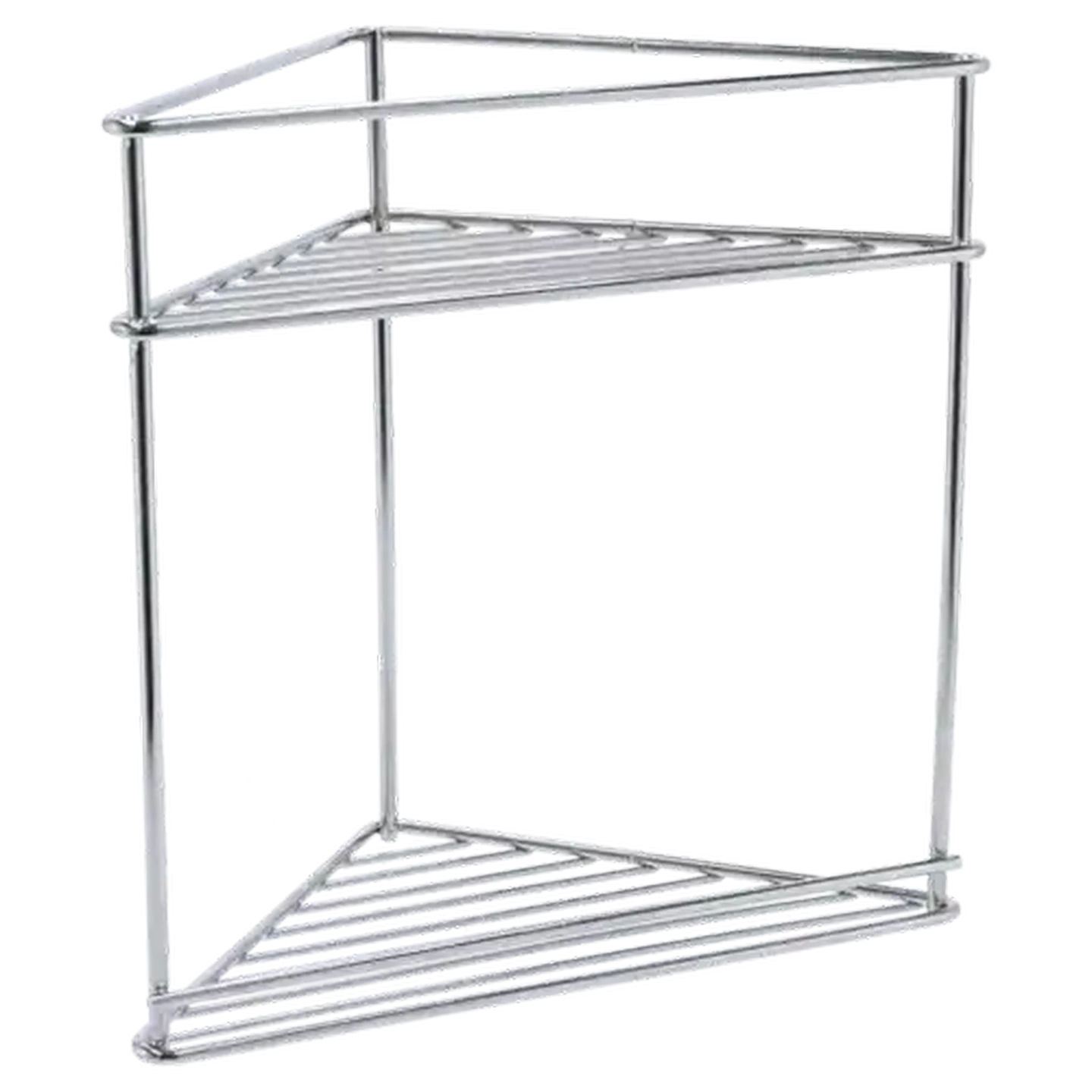 Image of Steelcraft Universal Two Tier Stainless Steel Corner Shelf