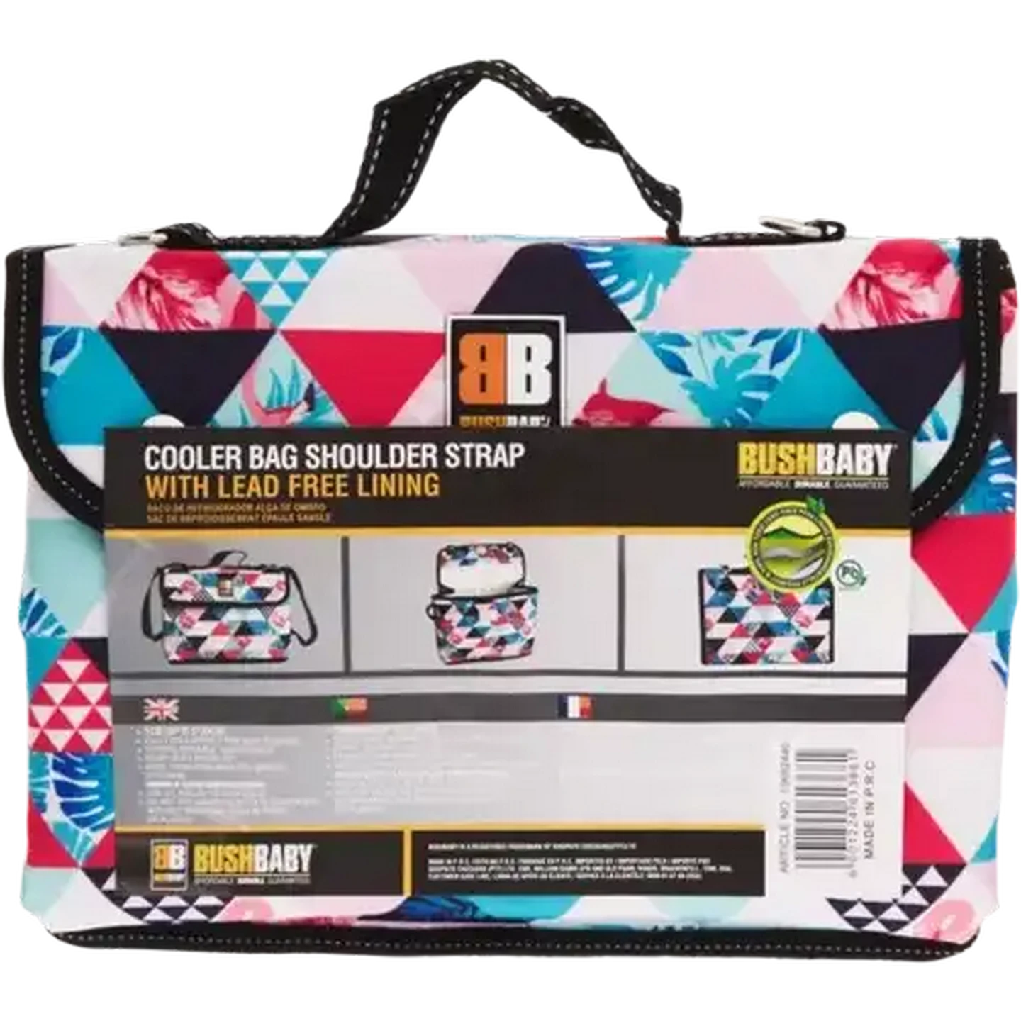 Image of Bush Baby Mixed Print Shoulder Strap Cooler Bag