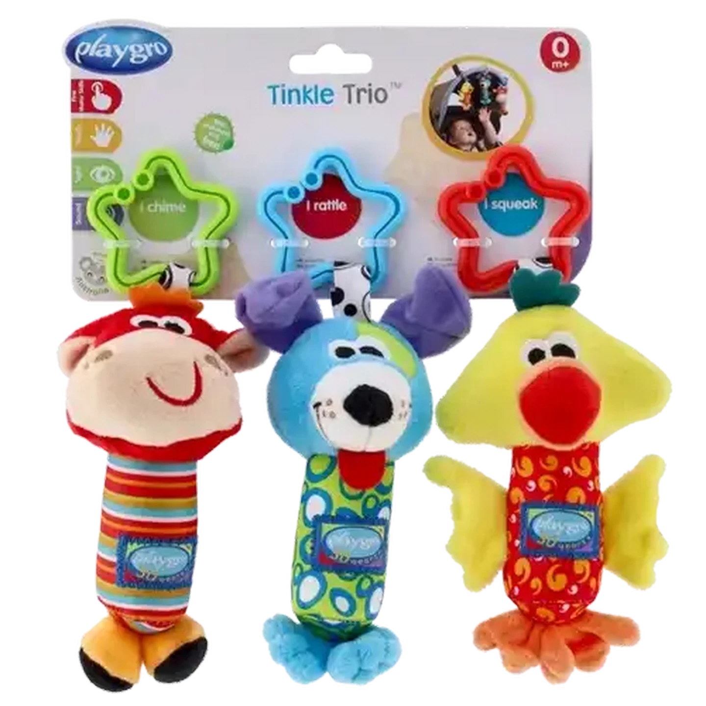 Image of Playgro Tinkle Trio Hanging Toy 3-Pack