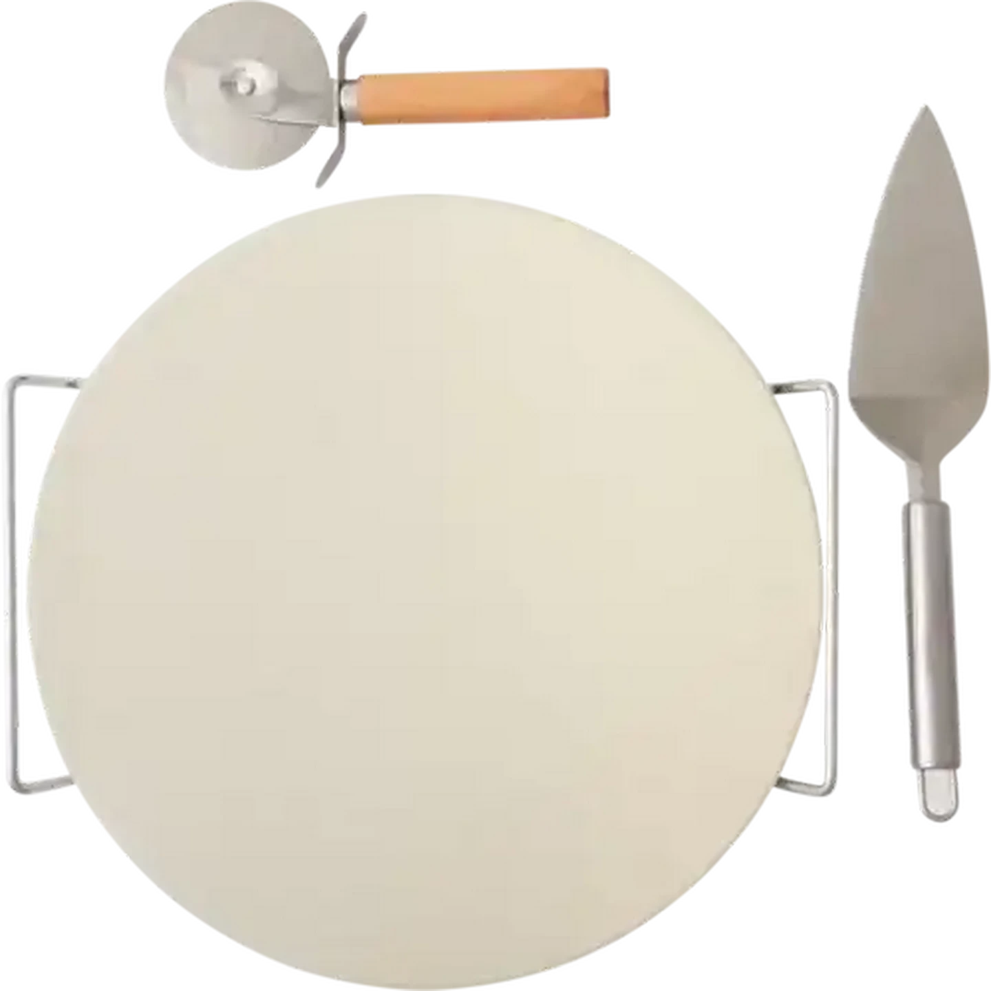 Image of Alva Pizza Stone With Lifter & Cutter 3 Piece