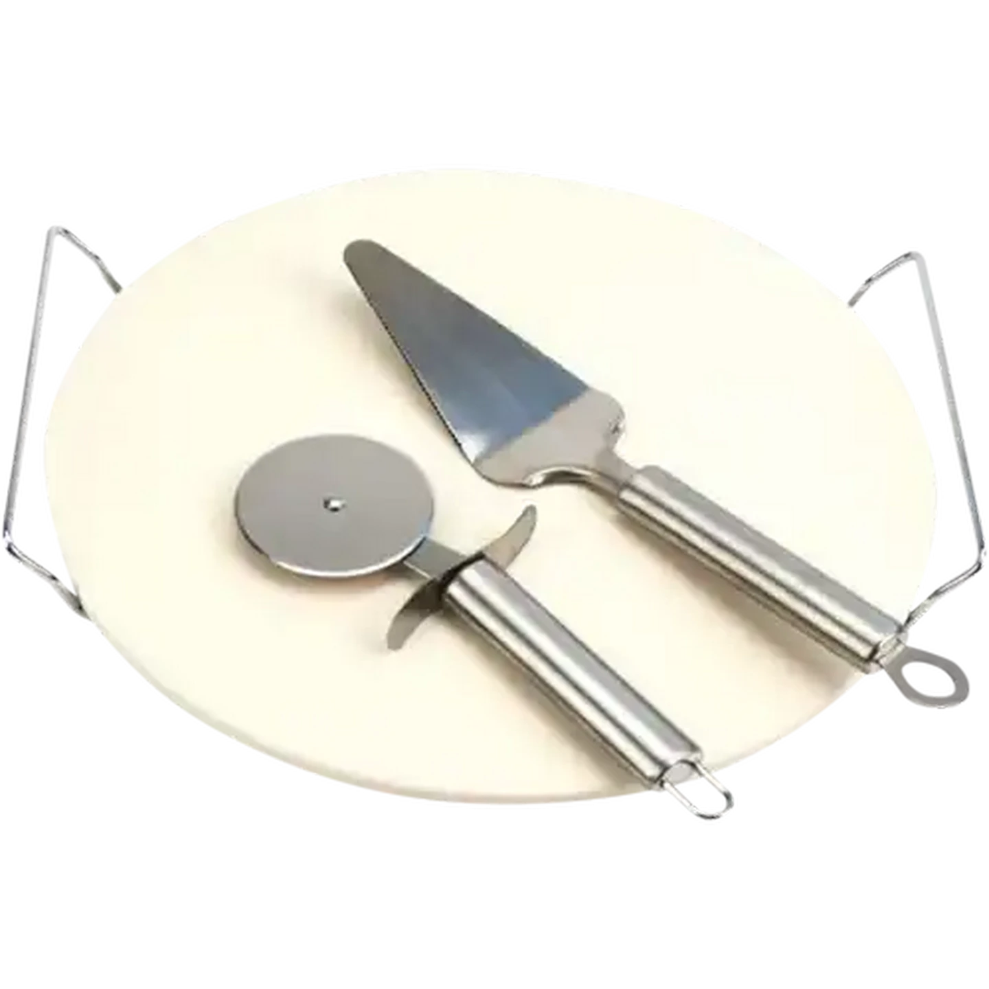 Image of Alva Pizza Stone With Lifter & Cutter 3 Piece