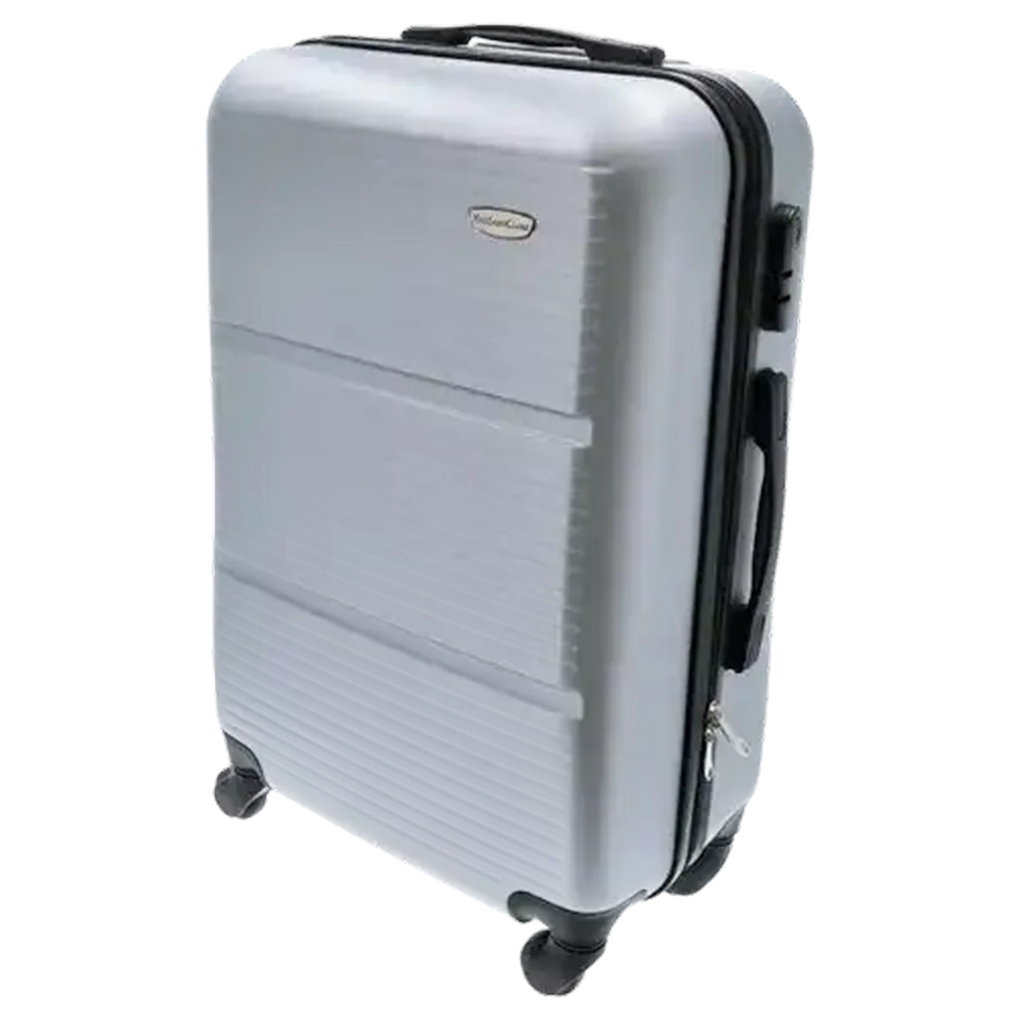 Image of Yves Saint Claire Silver Medium Racer Trolley Case 65cm