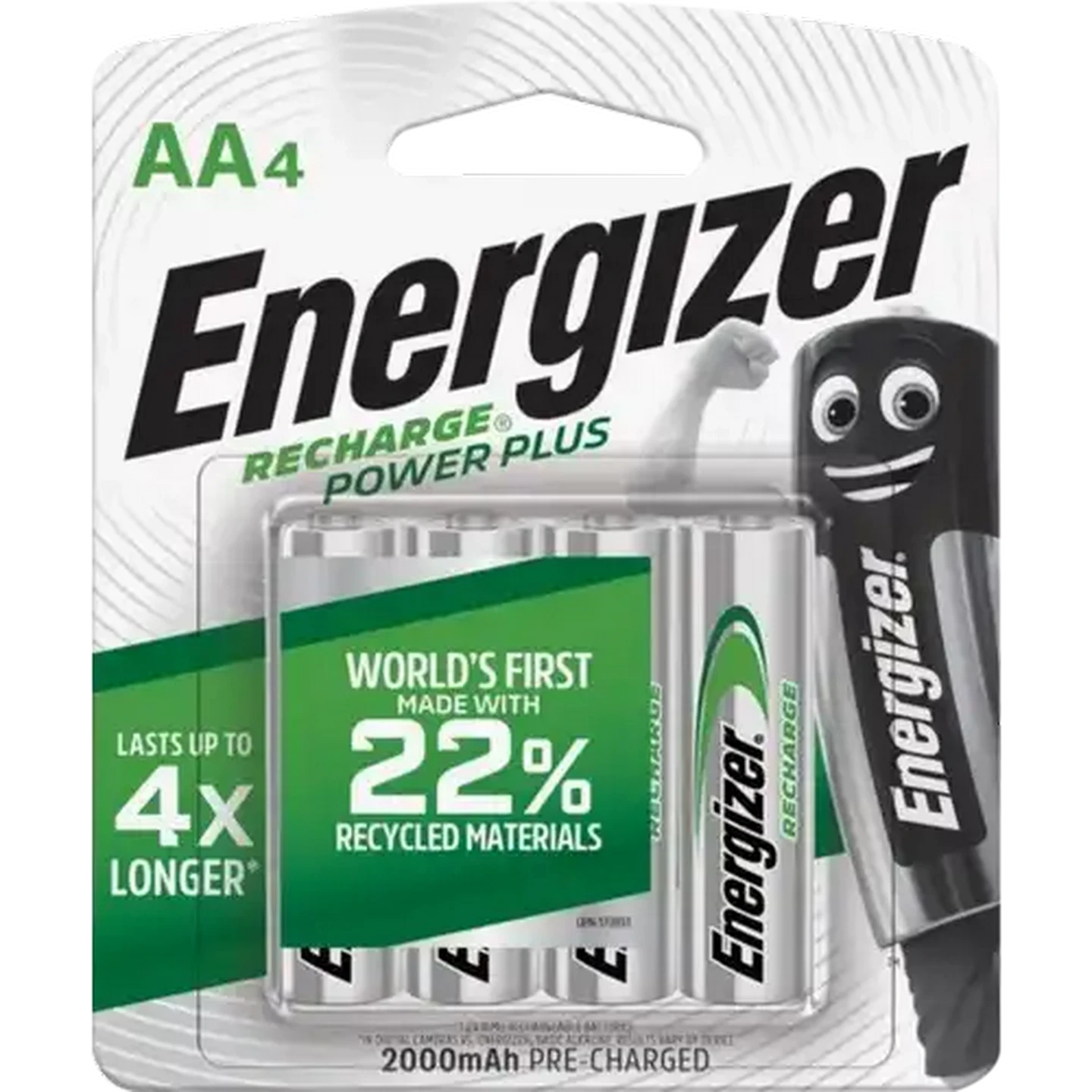 Image of Energizer Recharge Power Plus AA Batteries 4-Pack