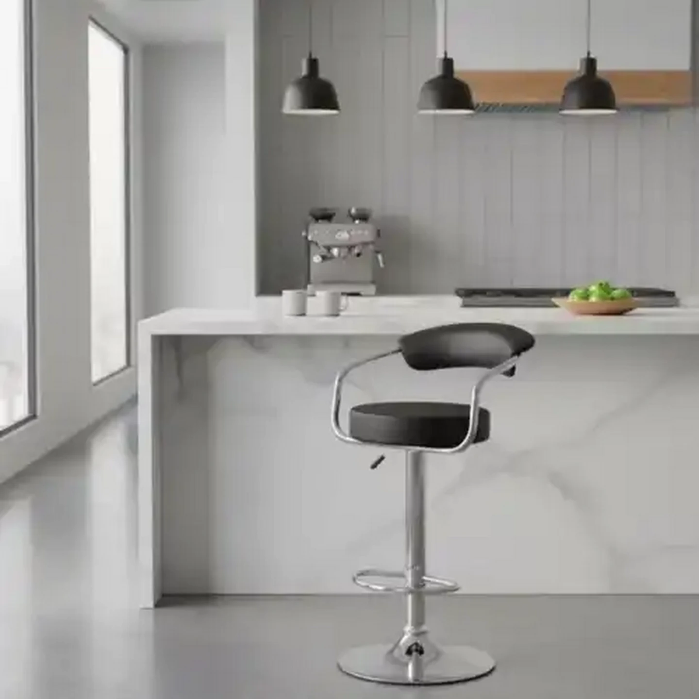 Image of Quality Courtney Black Bar Stool