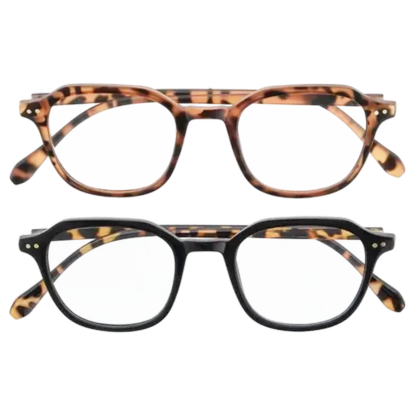 Image of LENZO Designer Eyes +1.0 Two Tone Frame Reading Glasses (Colour May Vary)​