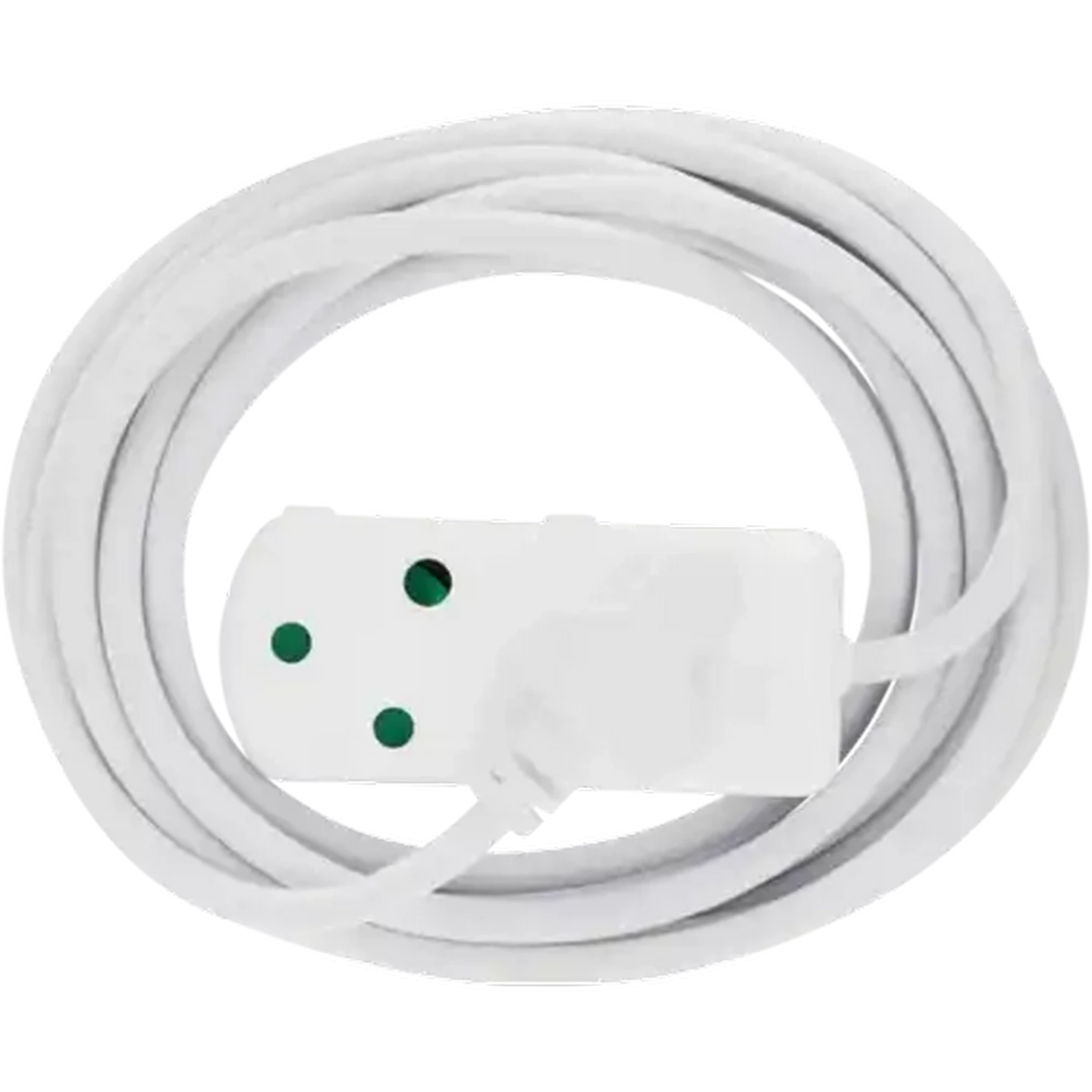 Image of SCE White Heavy Duty 2 Way Extension Cord 5m
