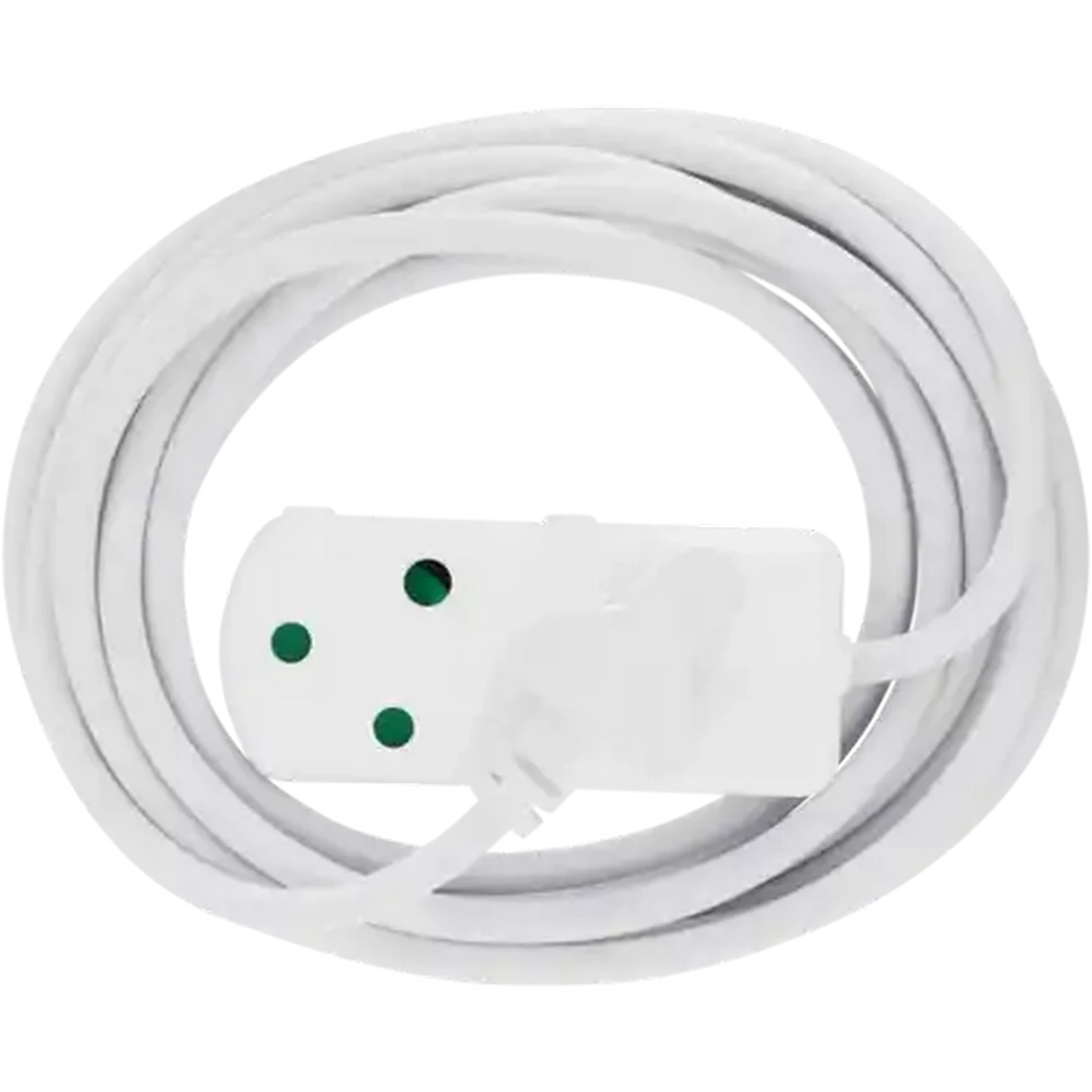 Image of SCE White Heavy Duty 2 Way Extension Cord 5m