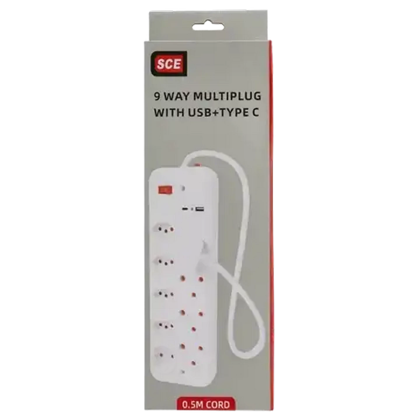 Image of SCE 9-Way Multiplug with 2 USB Ports