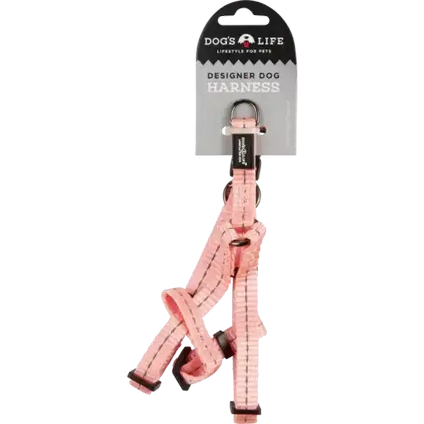 Image of Dog's Life Pink Reflective Supersoft Webbing Step In Dog Harness (Small)