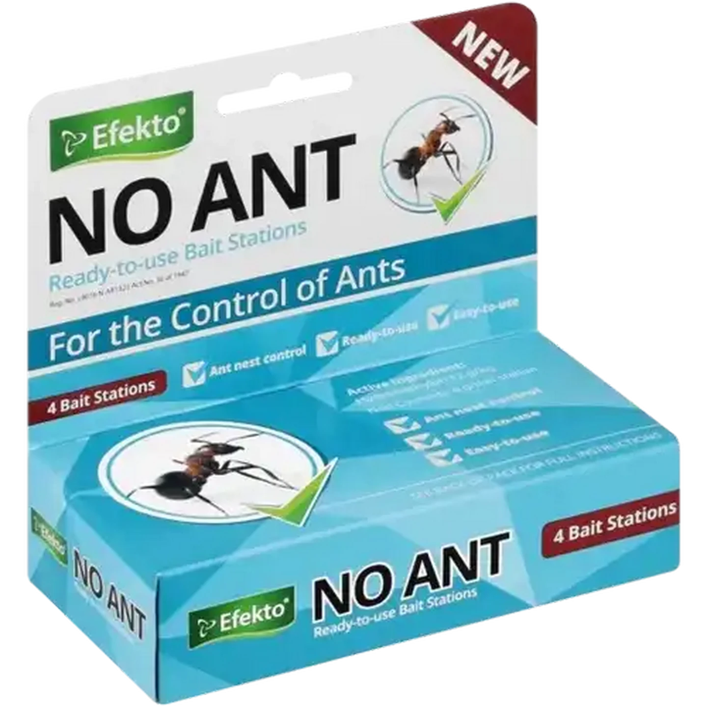 Image of Efekto No Ant Ready-To-Use Bait Stations 4-Pack
