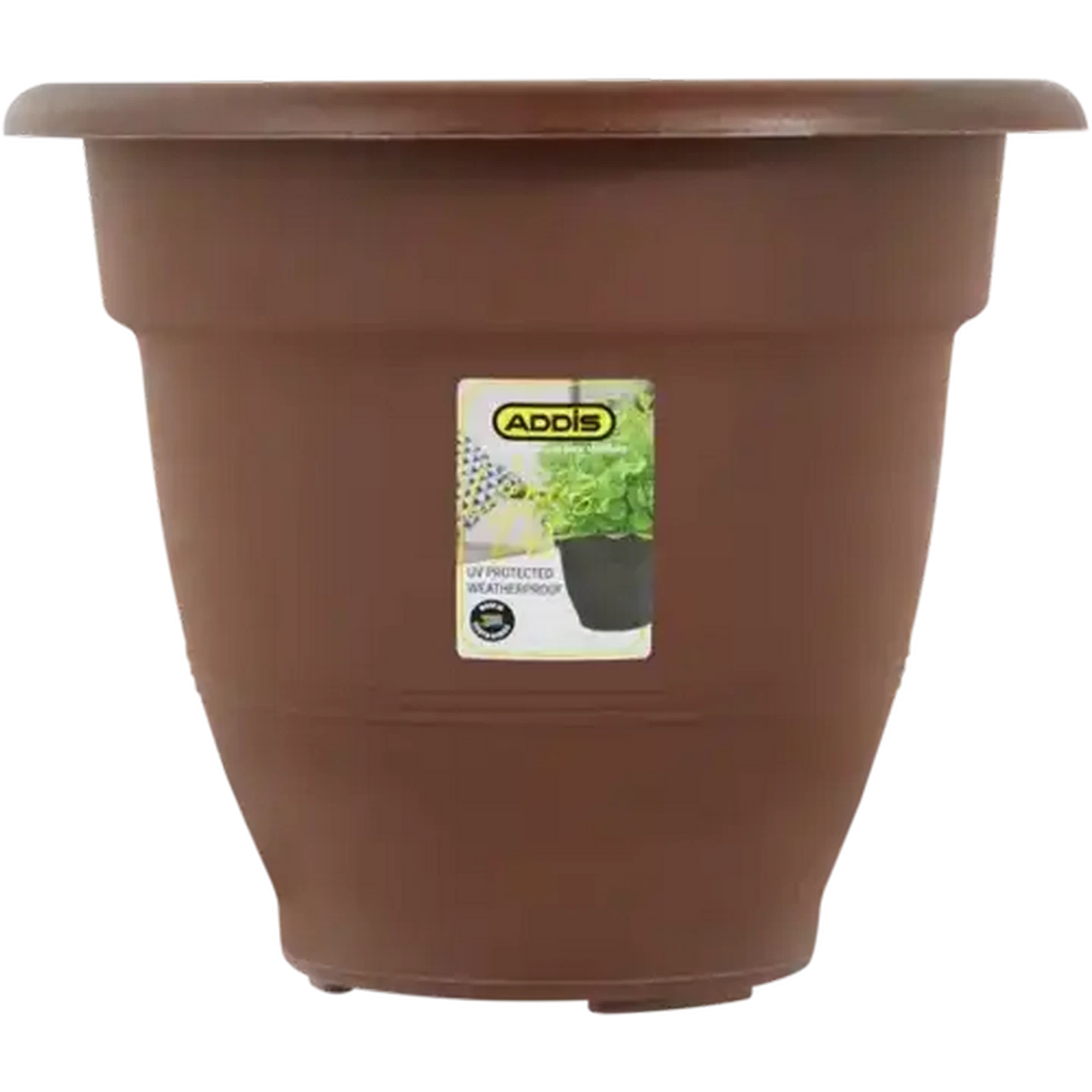 Image of ADDIS Chocolate Brown Venus Plant Pot 32cm