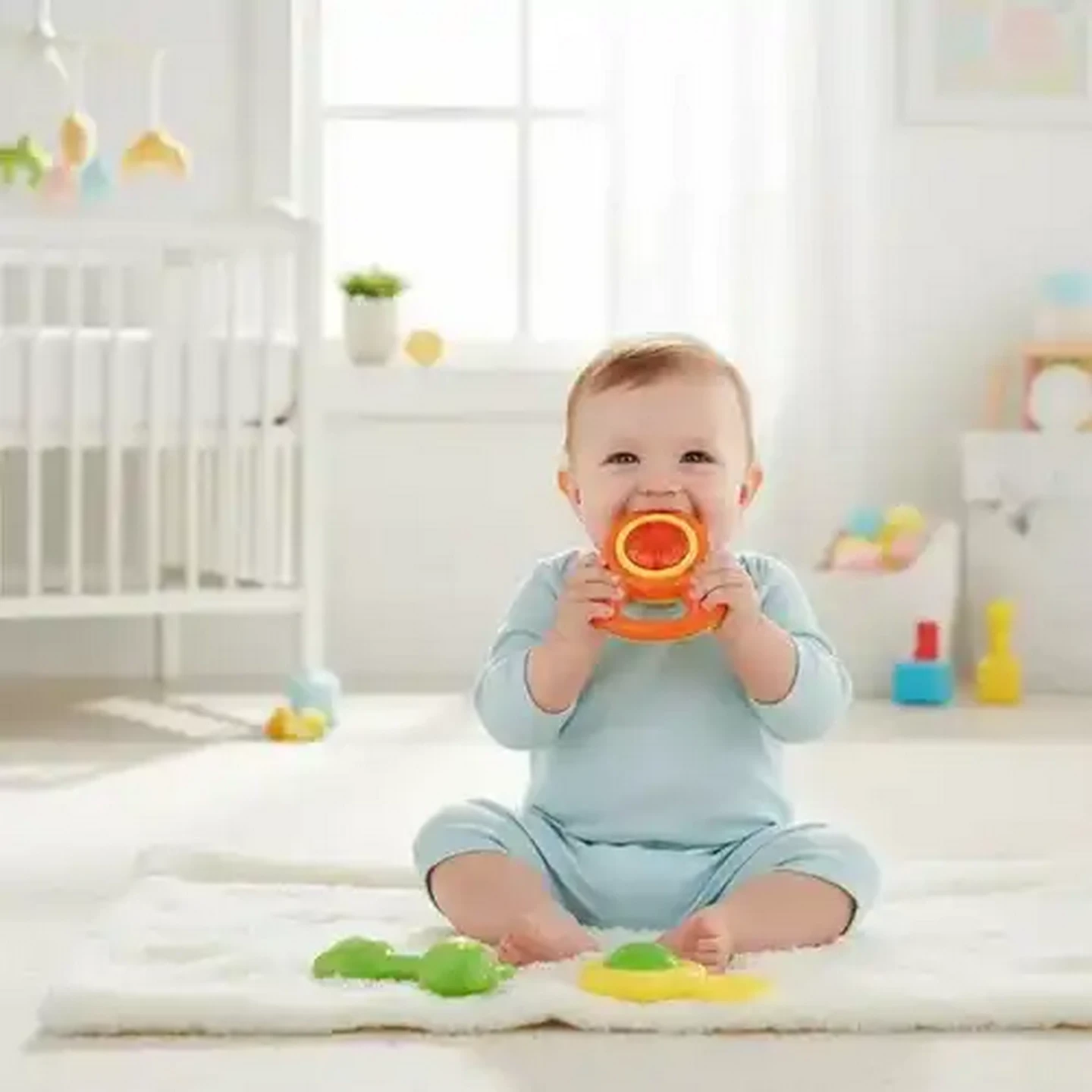 Image of Jolly Tots Crab & Giraffe Rattle Set 3 Months +