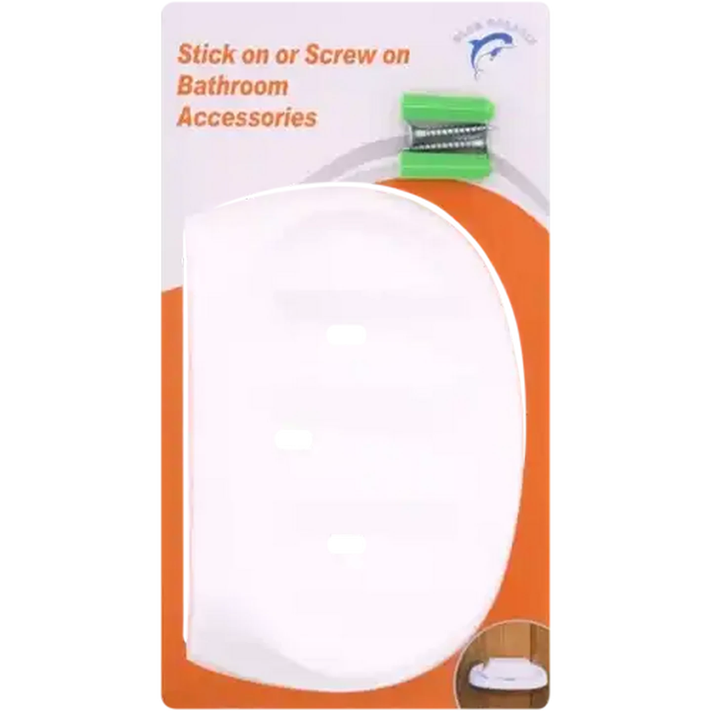 Image of Blue Dolphin White Soap Holder