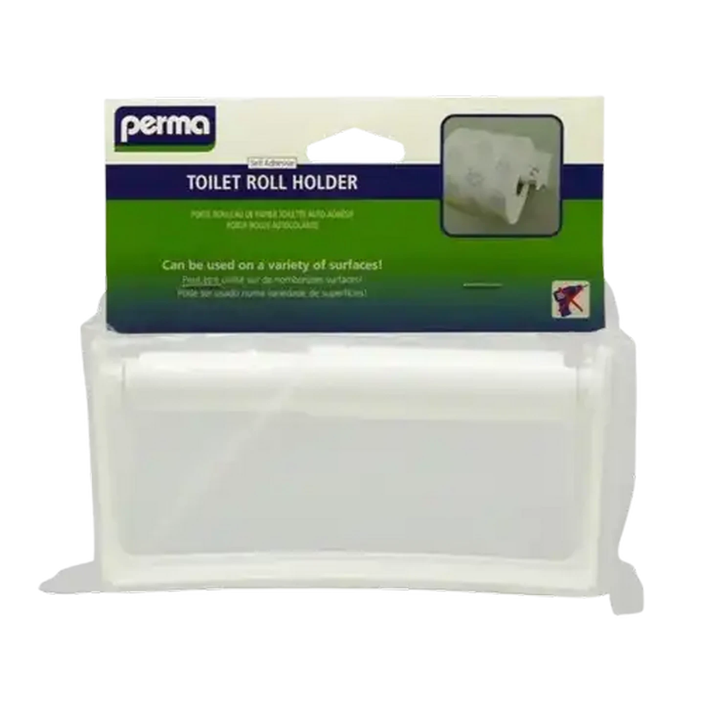 Image of Perma Adhesive Toilet Roll Holder