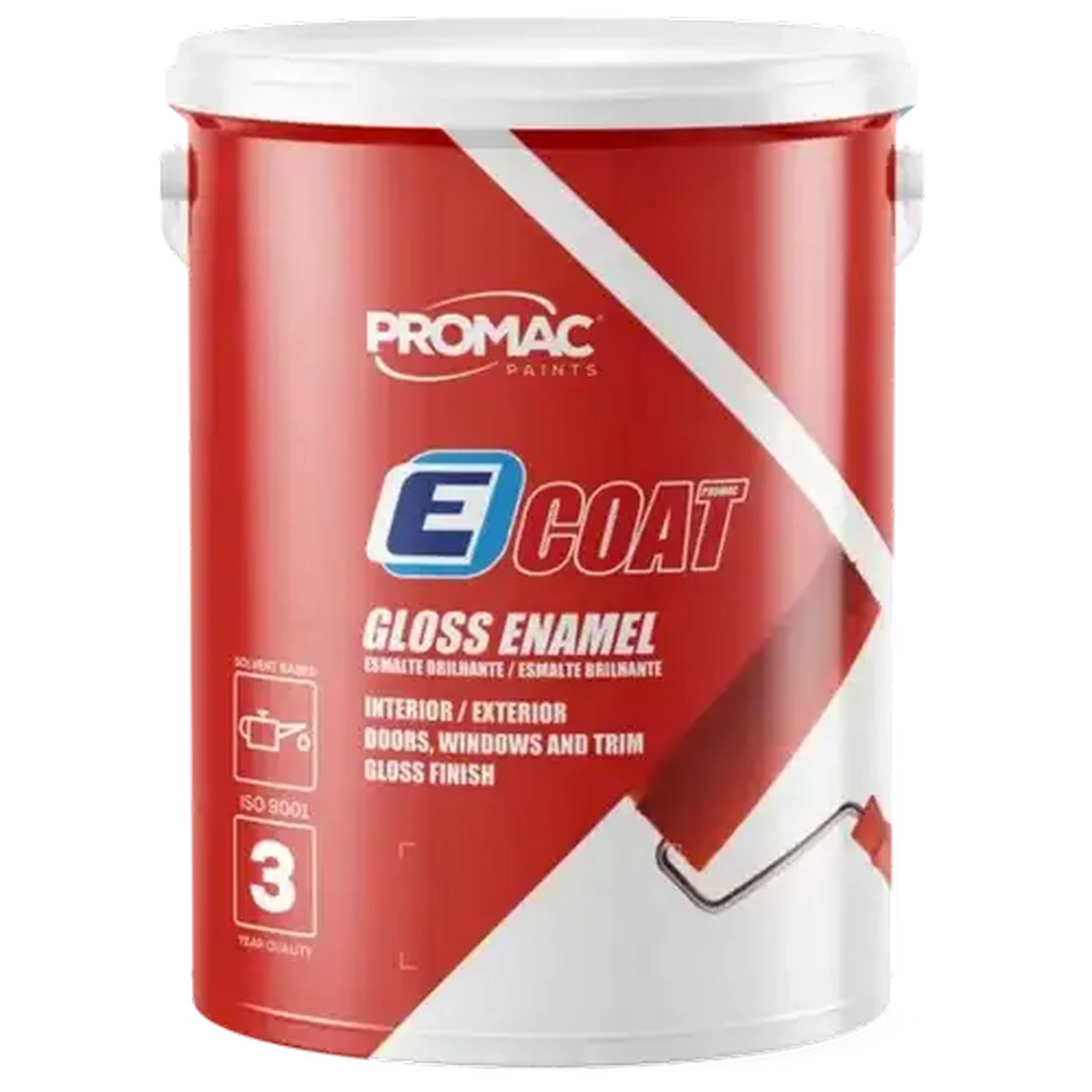 Image of Promac Paints ECoat Gloss Enamel White Paint 5L