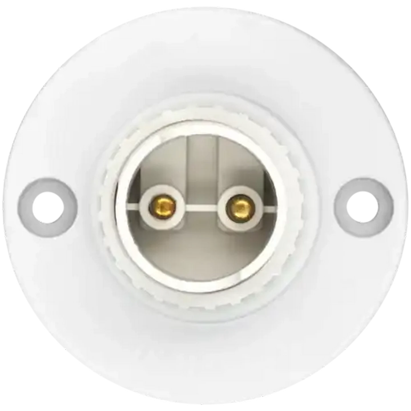 Image of SCE White Nylon B22 Batten Lamp Holder 50mm