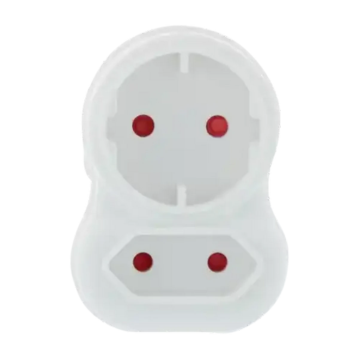 Shoprite ZA | SCE White 2 Way Round Adaptor Plug 16A