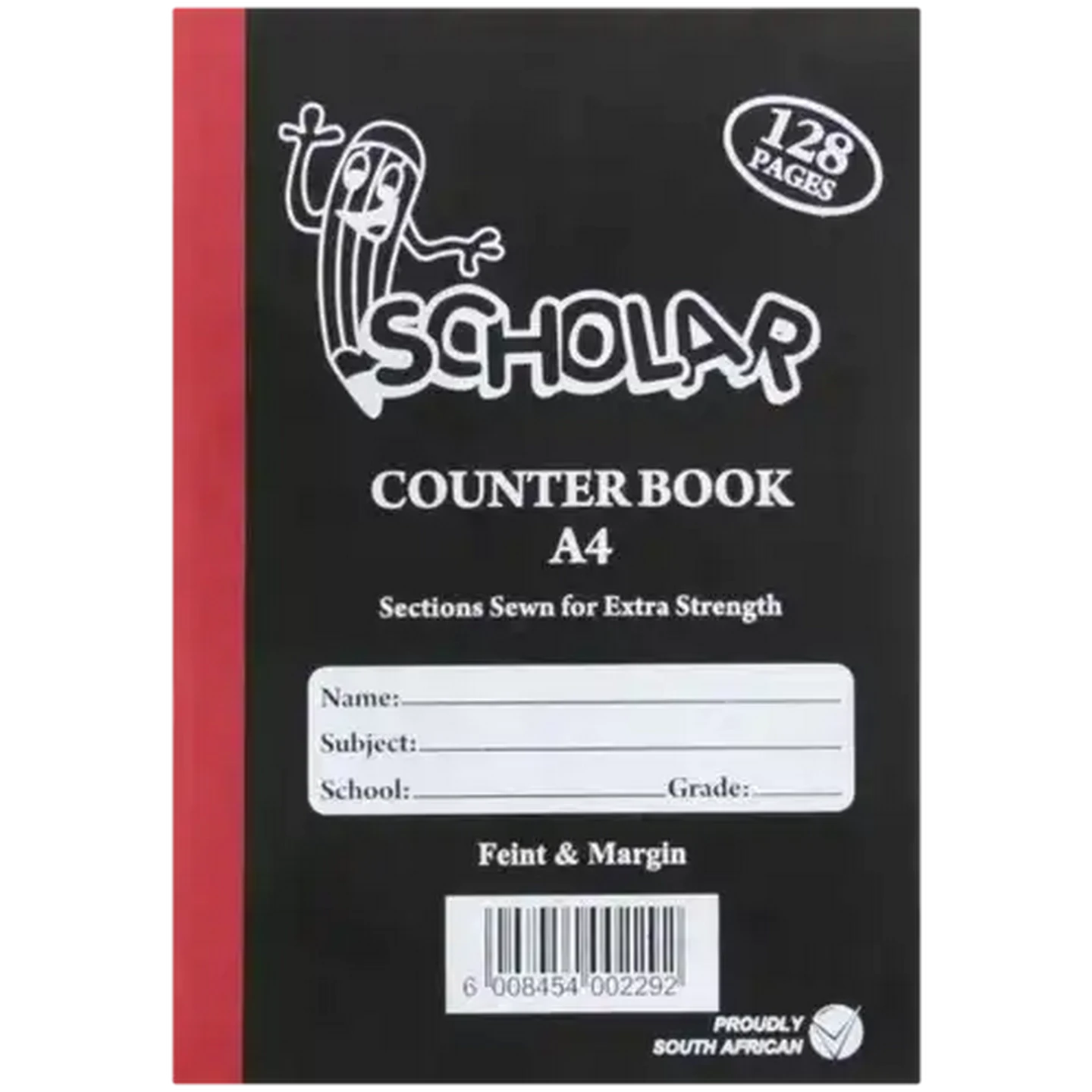 Checkers Sixty60 | Scholar A4 Feint & Margin Hardcover Counter