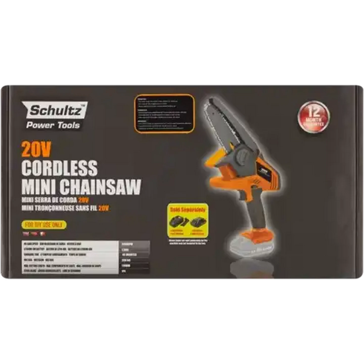Checkers Sixty60 | Schultz Power Tools Mini Cordless Chainsaw 20V