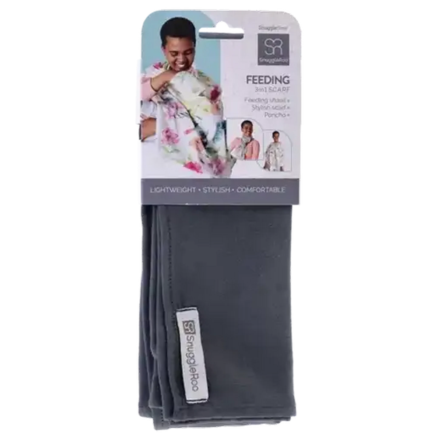 Image of Snuggletime Charcoal Feeding Scarf (One Size Fits All)
