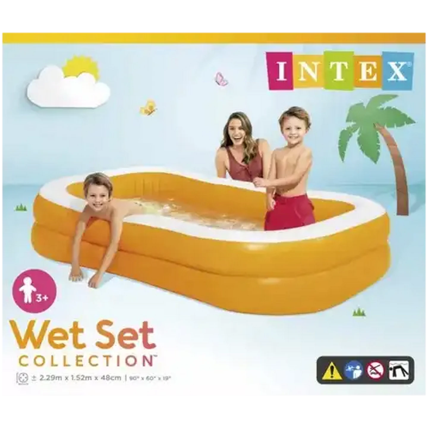 Image of Intex Wet Set Collection Orange Inflatable Pool
