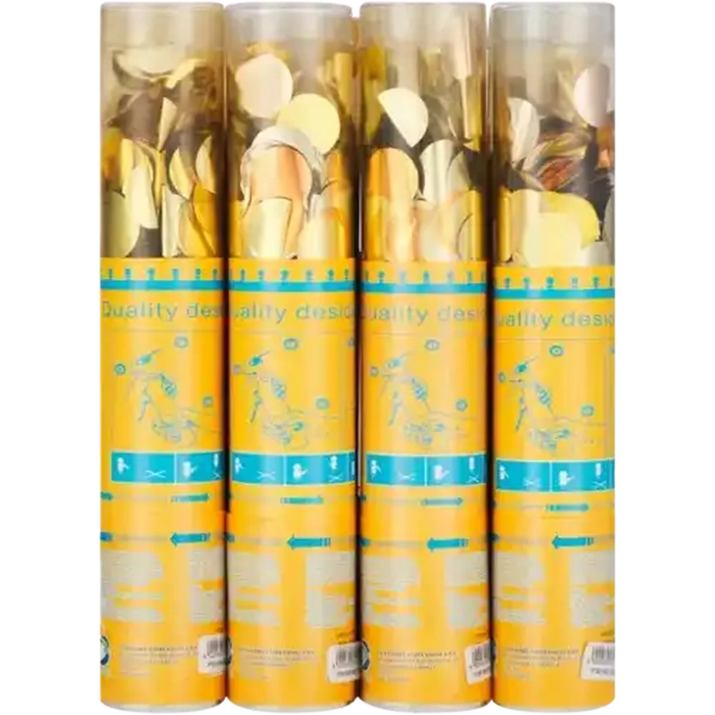 Image of Tube Gold Confetti Party Popper