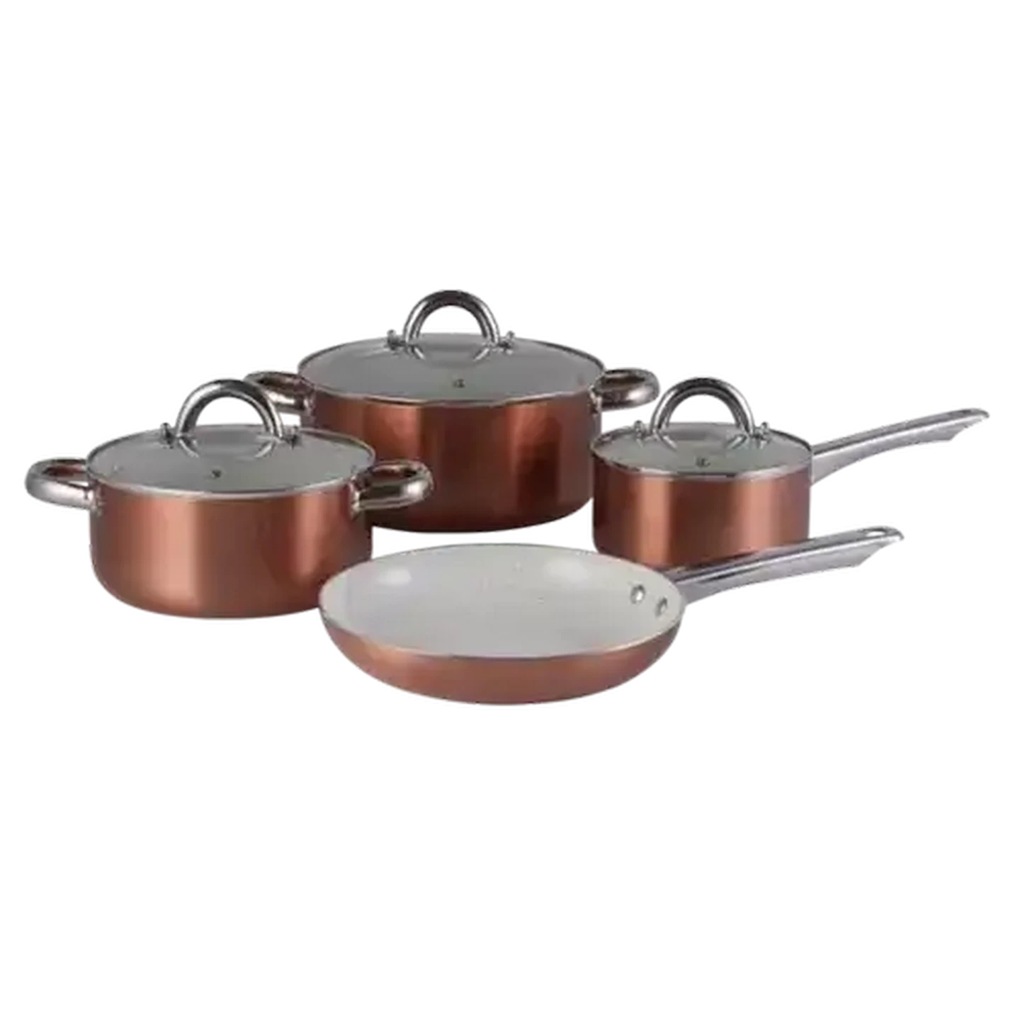 Checkers Sixty60 | Aluminium Marble Ceramic Rose Cookware Set 7 Piece