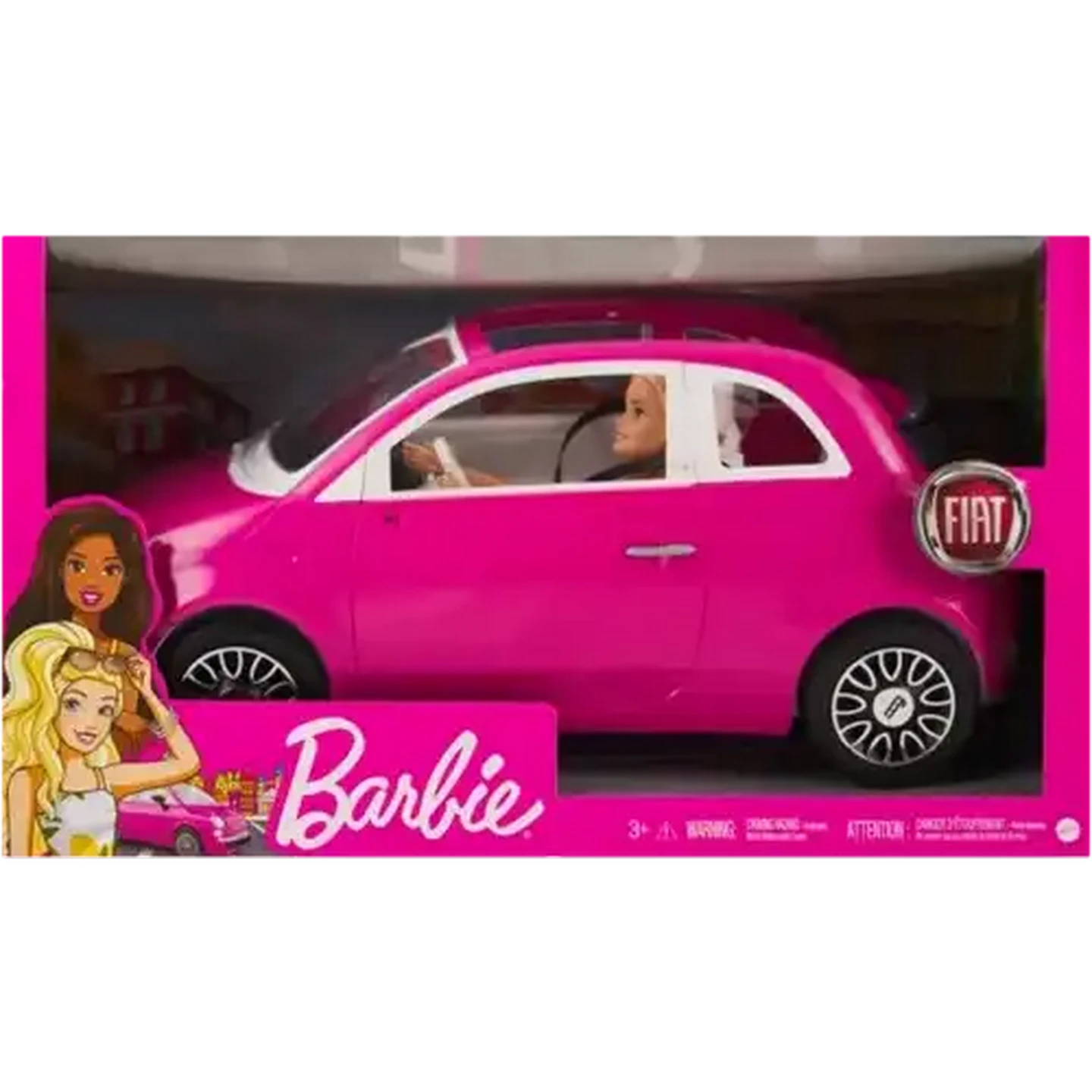 Image of Barbie Doll & Fiat Car Playset
