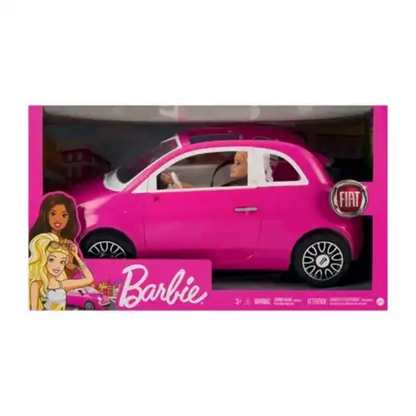 Image of Barbie Doll & Fiat Car Playset