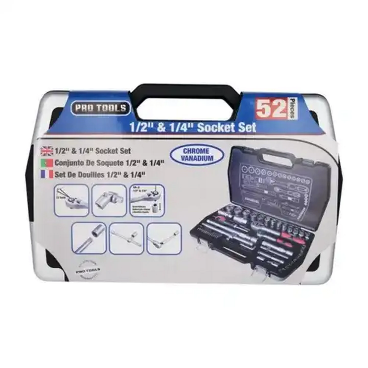 Checkers Sixty60 | Pro Tools 1/2 & 1/4 Inch Socket Set 52 Piece